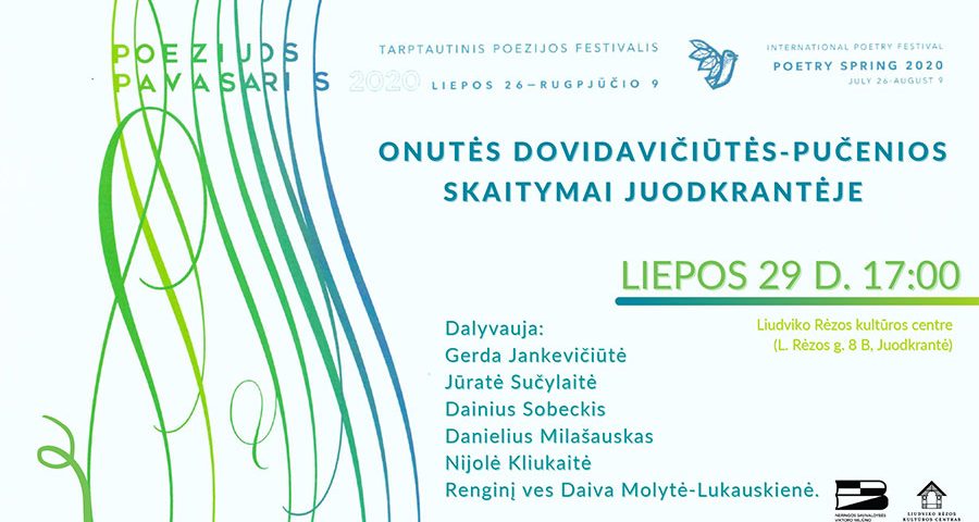 Onutės Dovidavičiūtės - Pučenios skaitymai Juodkrantėje